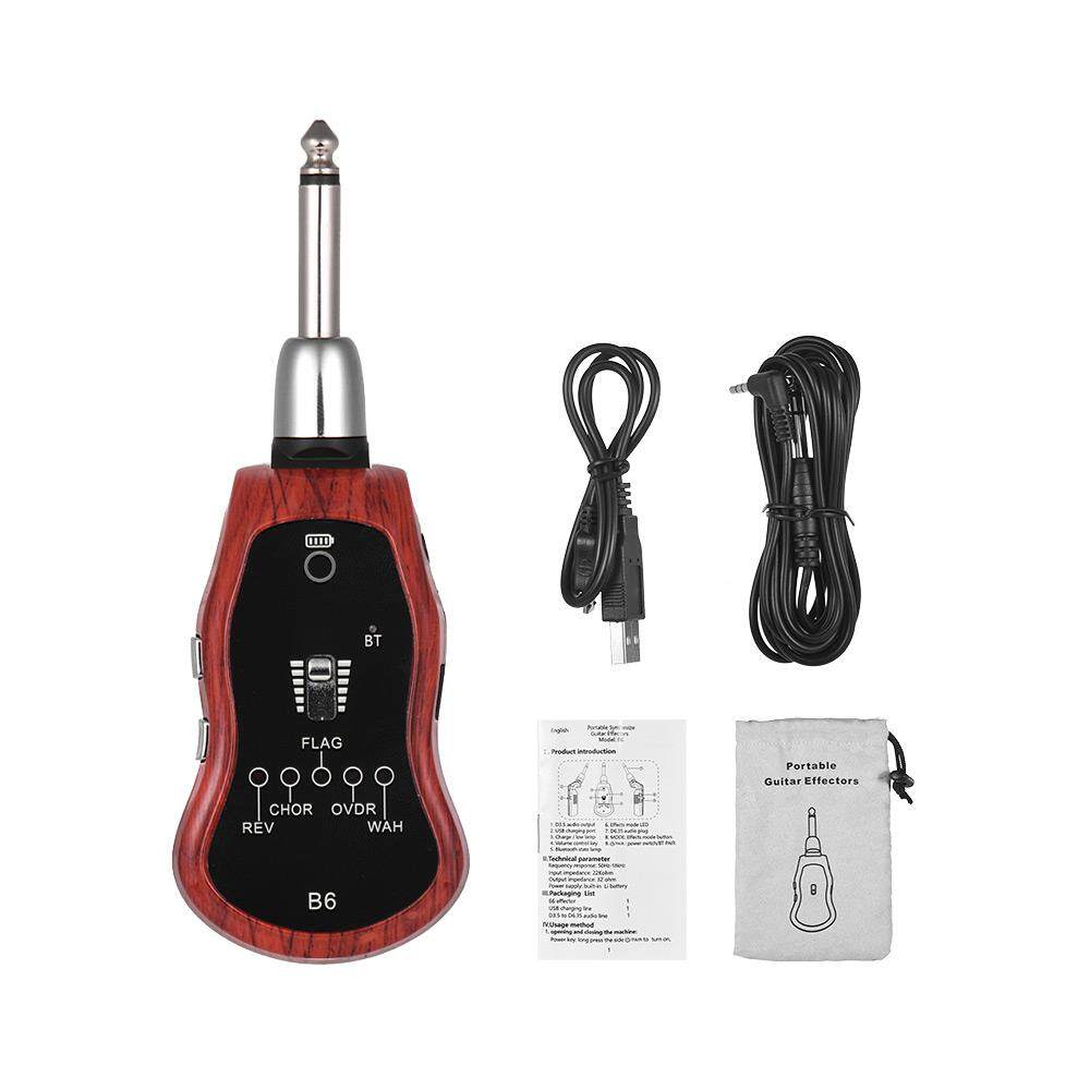 กีตาร์พกพา effectors Effect Synthesizer พร้อม 5 เอฟเฟกต์ (พัดโบก