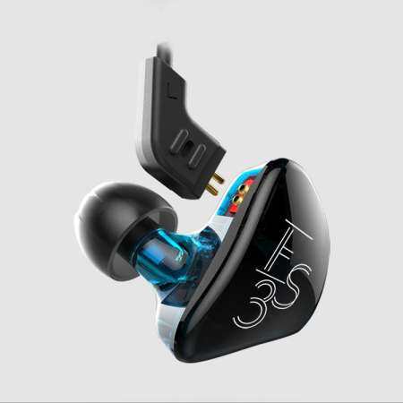 DIY Universal 4 Drivers 2BA+2DD Armature Dynamics HiFi Hybrid Stereo Headset Bass On-ear Headphones with Microphone