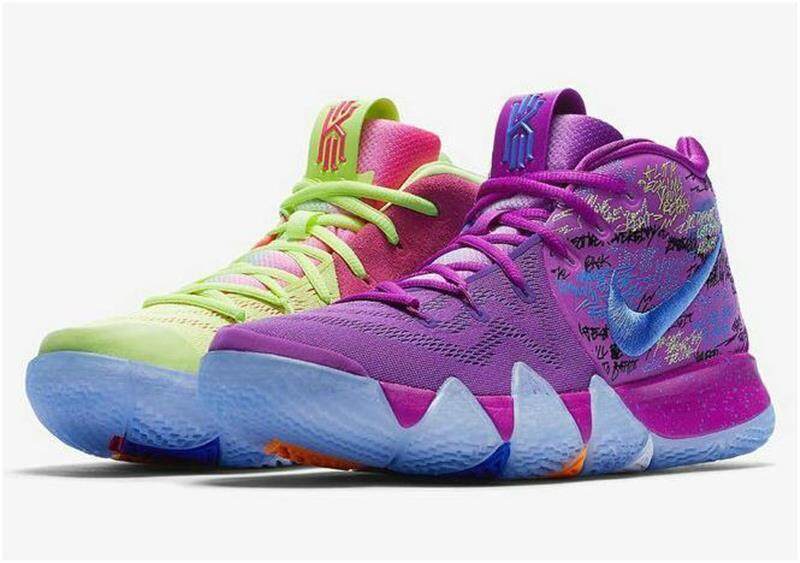Populer Atasan Original Kualitas Le_Scarpe Alla Moda NIKE_SHOES Kyrie_4 Multi Warna AJ1691 900 Bold Hidup Kyrie Irving Sepatu Basket