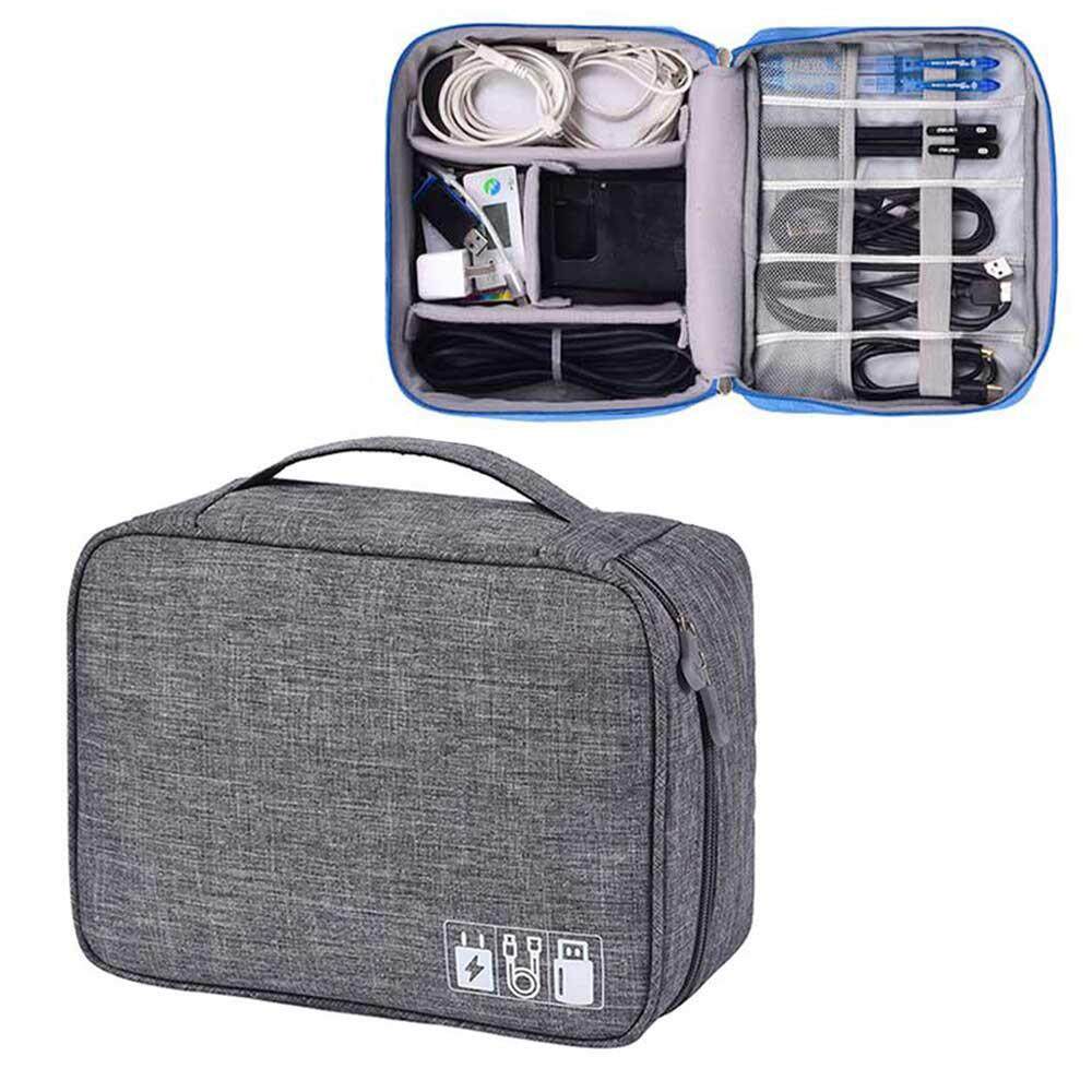 Goodgreat Multi - Function แพคเกจดิจิตอล, หูฟังกันน้ำกล่องเก็บของที่เก็บสายกระเป๋า Usb กระเป๋าเก็บของสายเคเบิลต่อโทรศัพท์กระเป๋าเครื่องสำอางที่เก็บสายกระเป๋าเดินทางอิเล็กทรอนิกส์บรรจุ Organizer