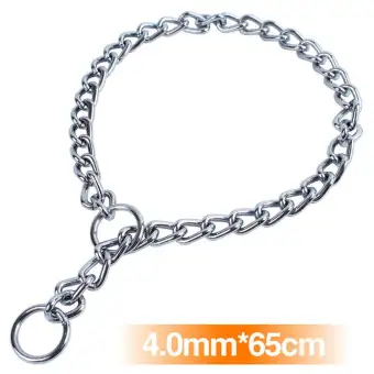 dog choker chain sizes
