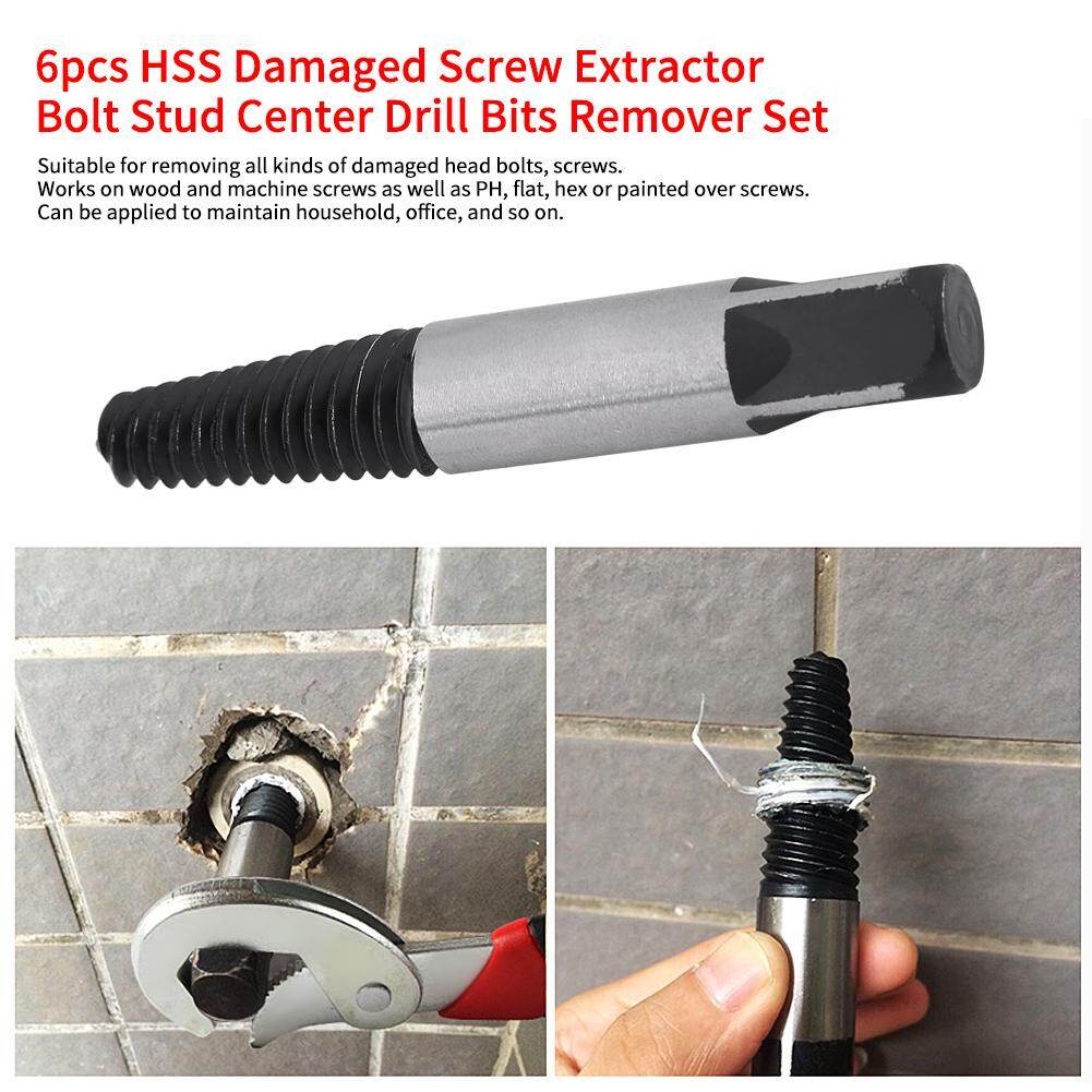 6 Cái Thực Tế HSS Hư Hỏng Vít Vắt Bolt Stud Removal Set Cho Hộ Gia Đình