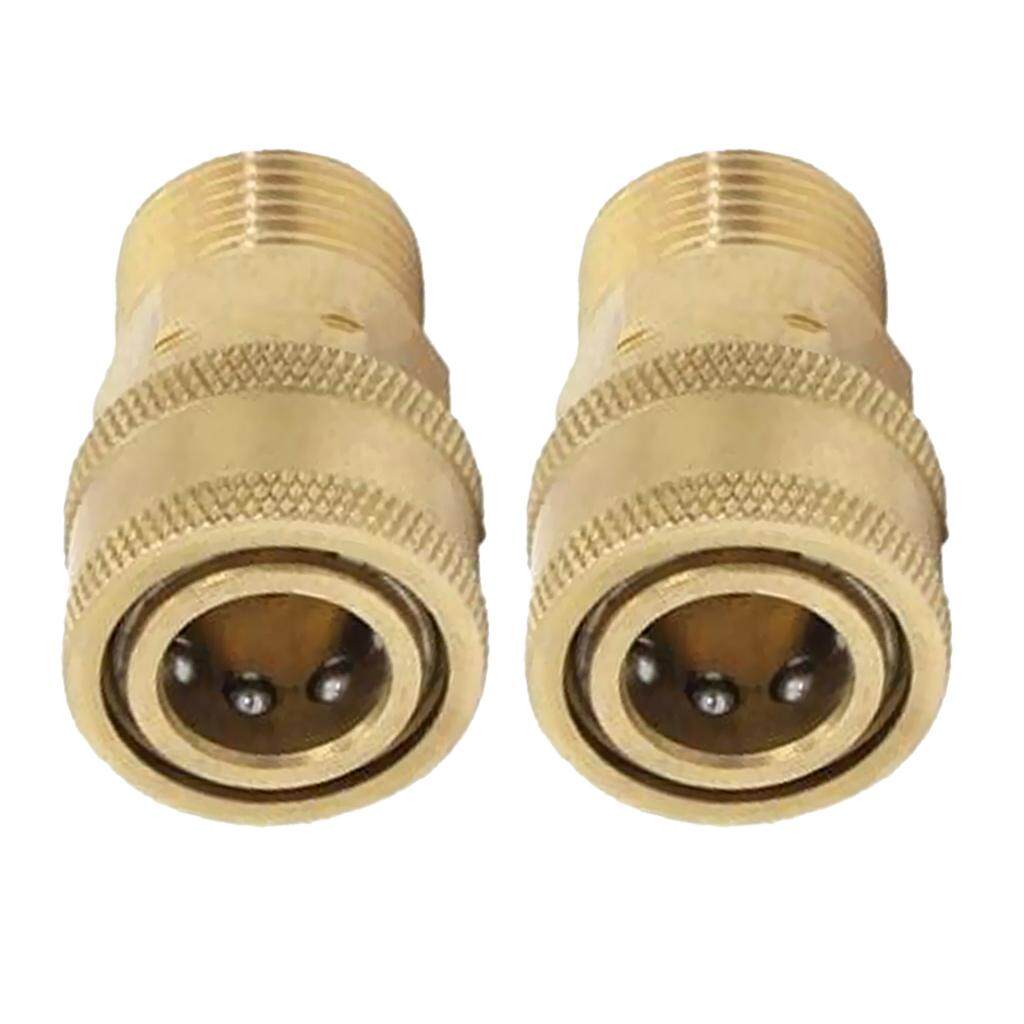 Pair High Pressure Washer Quick Connect M22X 1//4 Inch Quick Connect Adapter