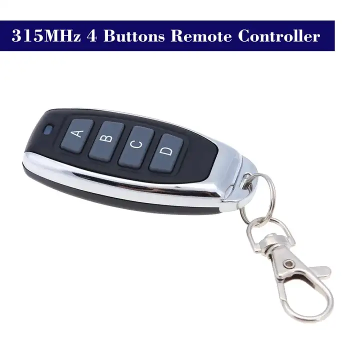 315mhz Wireless Remote Control Copy Code 4 Buttons Touch Switch