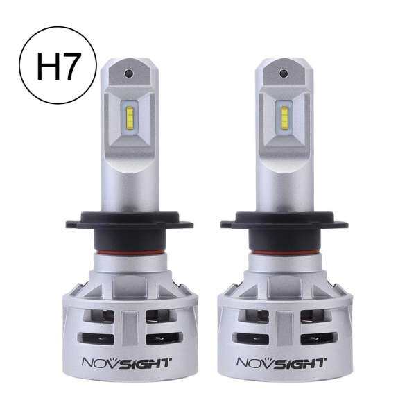 NOVSIGHT H7 Xe Đèn Pha LED H7 60 W 10000LM Lái Xe Sương Mù Đèn LED Đèn Bóng Đèn 6500 K Trắng D45