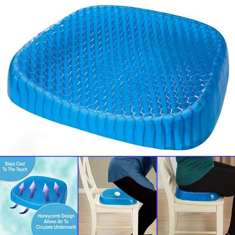 ABH Breathable Egg Sitter Gel Cushion Flex Honeycomb Back Support Ventilate Seat