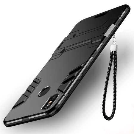 สำหรับ Xiaomi Redmi Note 6 Pro Amor กันกระแทกเคสโทรศัพท์มือถือขอบซิลิโคน + พลาสติก Casing【Free โทรศัพท์ Lanyard】