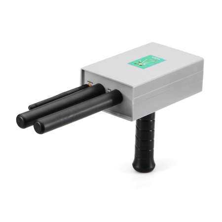 AKS เครื่องตรวจจับโลหะ Finder ทองเงินทองแดงเครื่องสแกนเนอร์ลึกใต้ดินยาว --- สีเทา/สีดำ