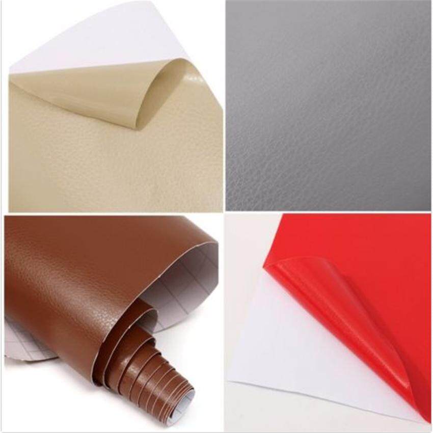 Car Interior Vinyl Sticker Diy Leather Texture Dashboard Trim Wrap Sheet Film Beige