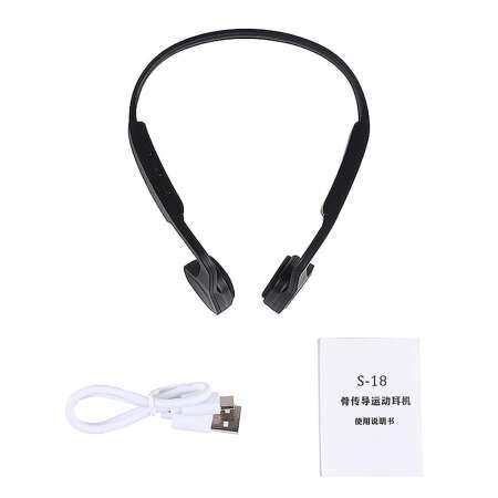 Kerui Bone Conduction ไทเทเนียมหูฟังสเตอริโอไร้สายชุดหูฟังบลูทูธสไตล์สปอร์ตหูฟังพร้อมไมโครโฟนสำหรับวิ่ง