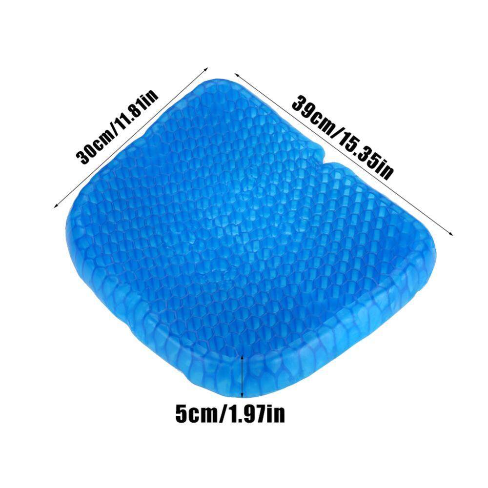 Gel Seat Cushion Back Office Travel Massage Pad Breathable Elastic Support Seats