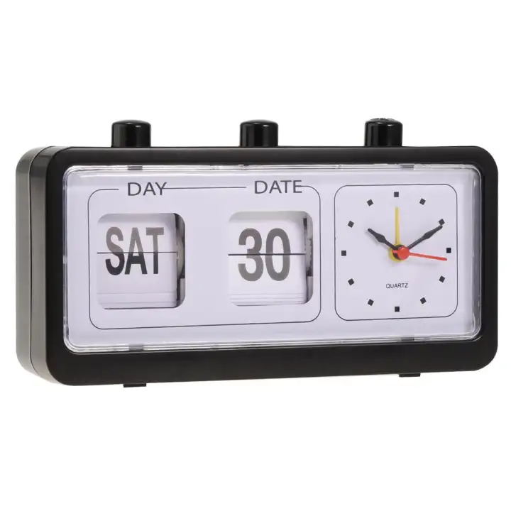 Homyl Retro Style Calendar Flip Alarm Clock Day Date Display Black White Lazada Ph - Retro Style Flip Alarm Clock Homyl Retro Style Calendar Flip Alarm Clock Day Date Display Black White Lazada Ph - Retro Style Flip Alarm Clock