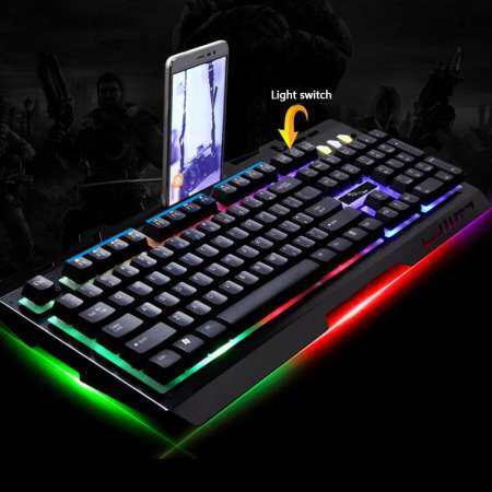 Fancytoy 104 Keys Gaming Backlight USB Wired Mechanical Keyboard Real RGB Fancytoy 104 Keys Gaming Backlight USB Wired Mechanical Keyboard Real RGB