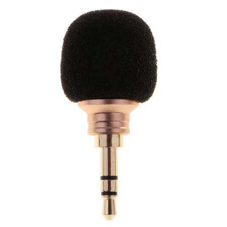 Miracle Shining Mini 3.5mm Microphone Mic For Smartphone Mobile Phone Recording 3.5 MM Double channel