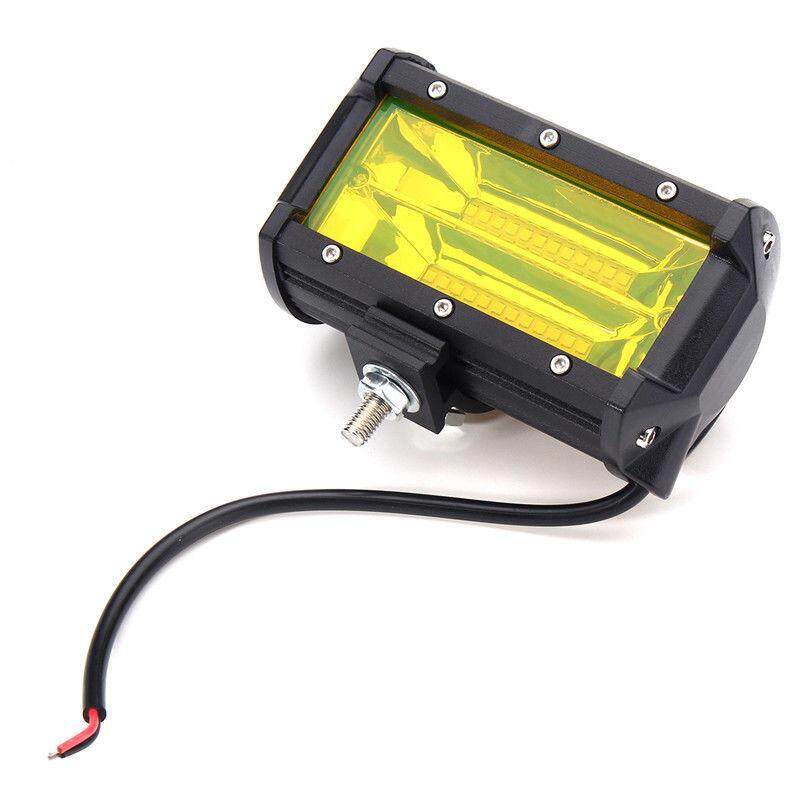 Gracekarin Online 2x5 inch 96 W ĐÈN LED Màu Vàng Làm Việc Thanh Nhẹ Lũ Lái Xe Đèn Sương Mù Offroad Xe Tải SUV