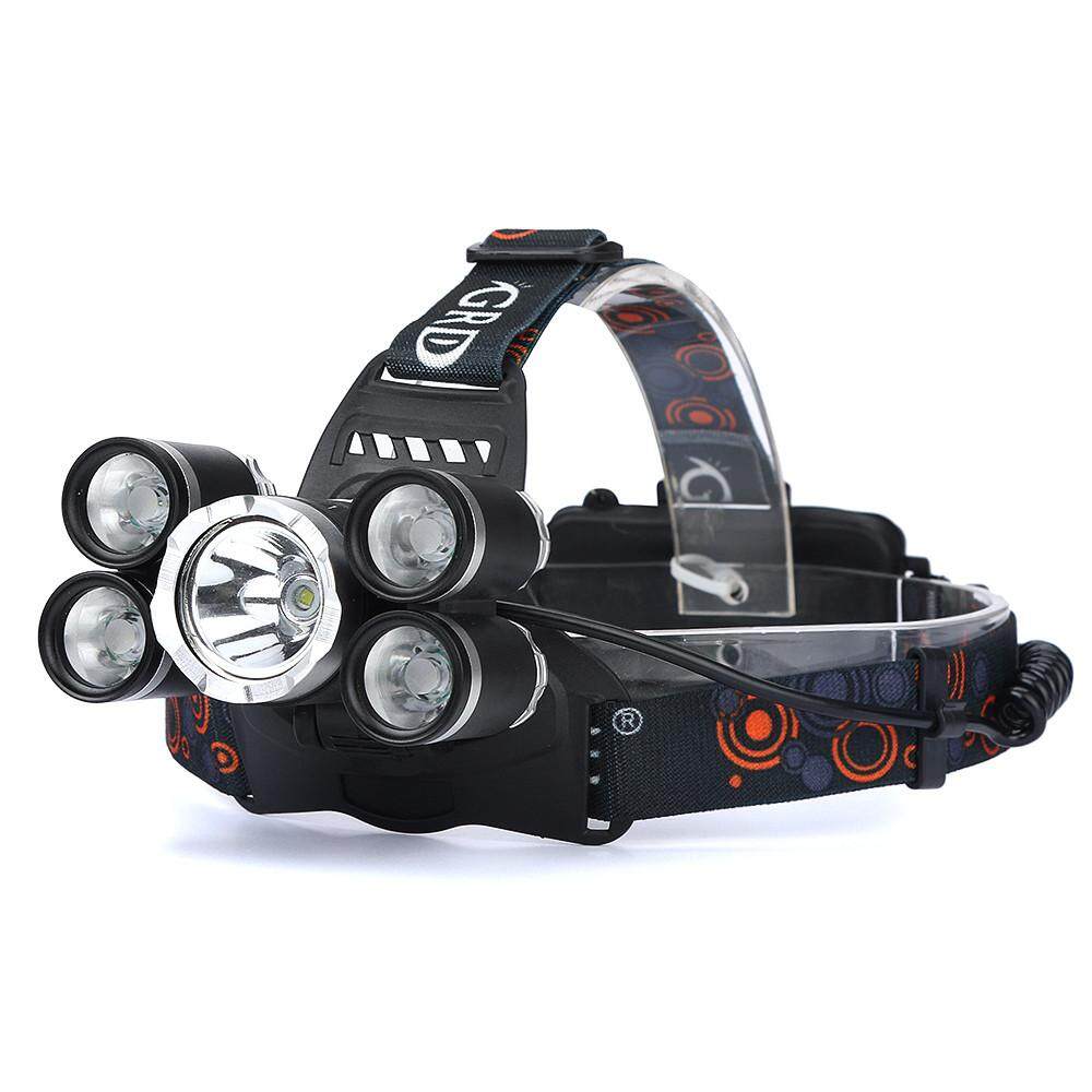 35000LM 5x XM-L T6 LED Headlamp Headlight Flashlight Head Light Lamp 18650