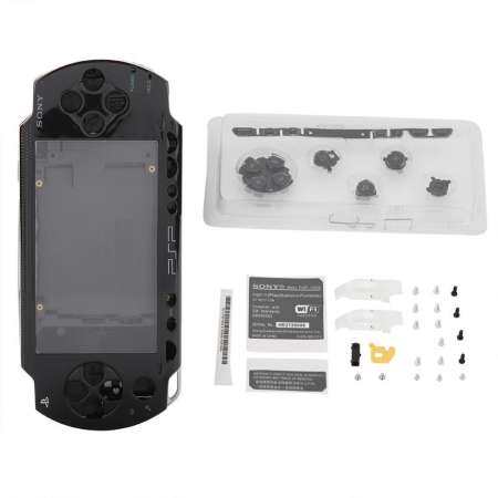 Qianmei Case Cover Replacement Full Shell Housing Set with Buttons Kit For PSP 1000 Replacement Shell
