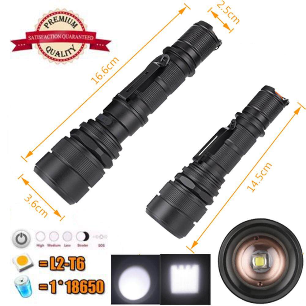 Tactical flashlight XM-L2 LED Tactical Flashlight Torch USB Charge Camping Lamp