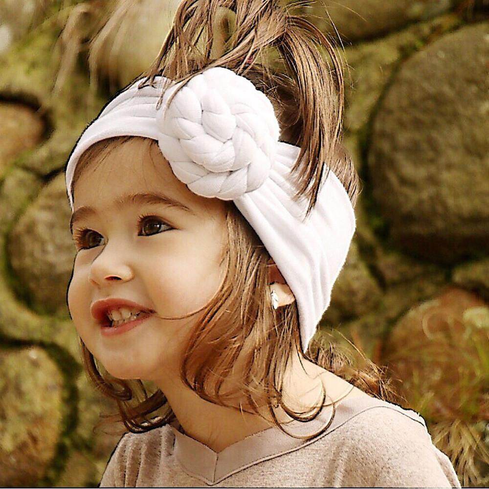 Cute Kids Girls Baby Toddler Turban Knot Headband Hair Band Accessories Headwear