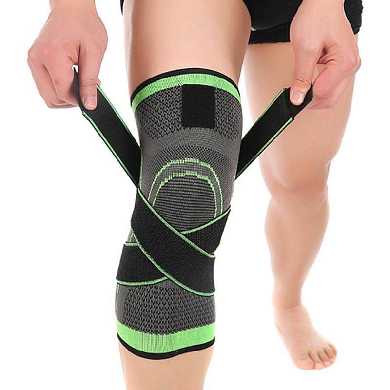 3D weaving pressurization knee brace hiking cycling knee Support Protector Knee pad L