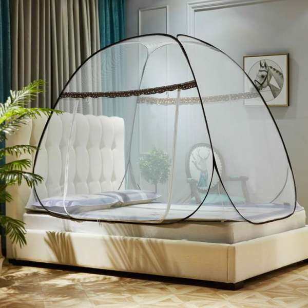 Summer Mosquito Net For Bed Free Installation Folding Netting Mongolia Yurt Style Bed Nets Curtain - intl