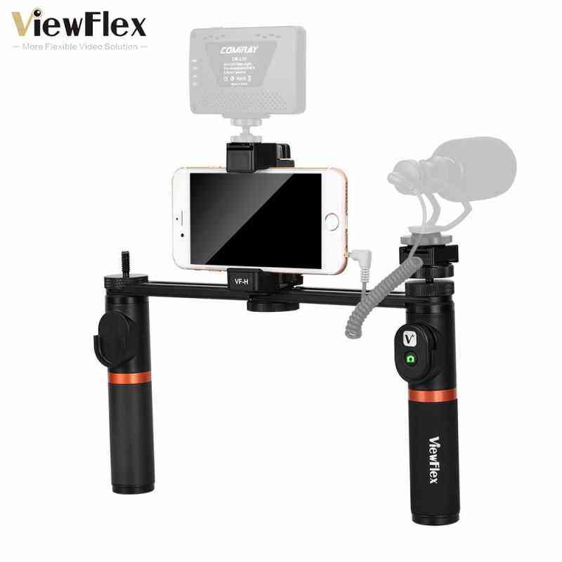 List Harga Samsung Galaxy X 3 Terbaru Agustus 2019 8 Newzone Viewflex VF-H5 Smartphone Perlengkapan Video Dual Handheld Metal Menangani Perlengkapan Penstabil dengan Pengendali Jarak Jauh/Hot Sepatu Instalasi untuk iPhone X 8 7 6 S Plus untuk Samsung Galaxy S8 + S8 Note 3 Huawei