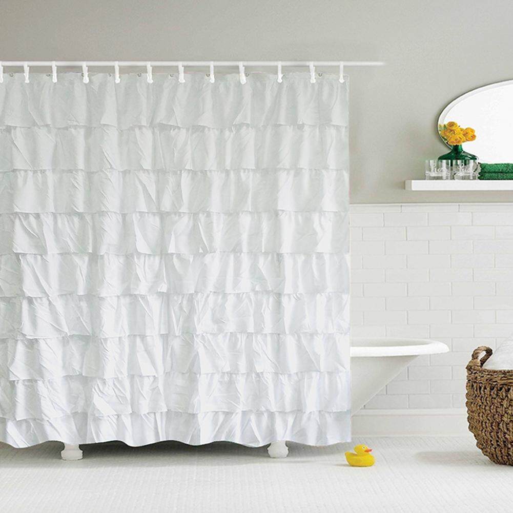 Xi đánh giày 180x180 cm Chống Nước Tôn Edge Màn Tắm Xù Lông Rèm Nhà Tắm Trang Trí