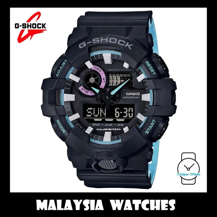 blue colour g shock watch