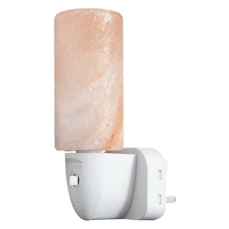 15W Natural Crystal Long Himalayan Glow Hand Carved Crystal Salt Lamp Wall Light UK Plug - intl