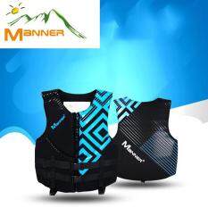 MANNER Người Lớn Nổi Dây KÉO Vest Với Còi Màu Xanh Chéo Cuộc Sống Vest Áo Bơi Lướt Sóng Lặn Trôi Chèo Thuyền Phù Hợp Với Câu Cá