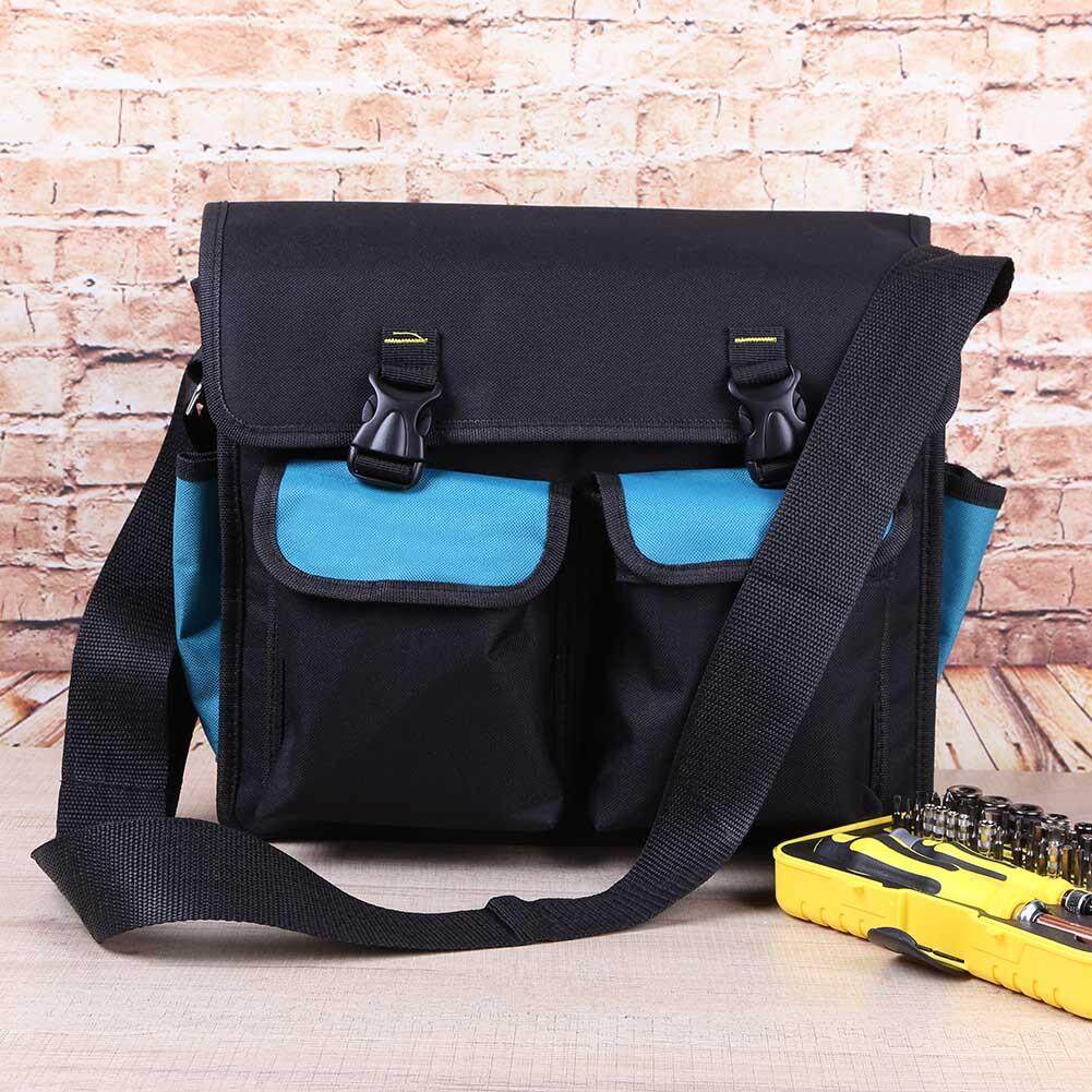 Newlifestyle Waterproof Wear Resistant Electrician Toolkit Shoulder Pouch Tools Bag - intl(Trắng cổ)