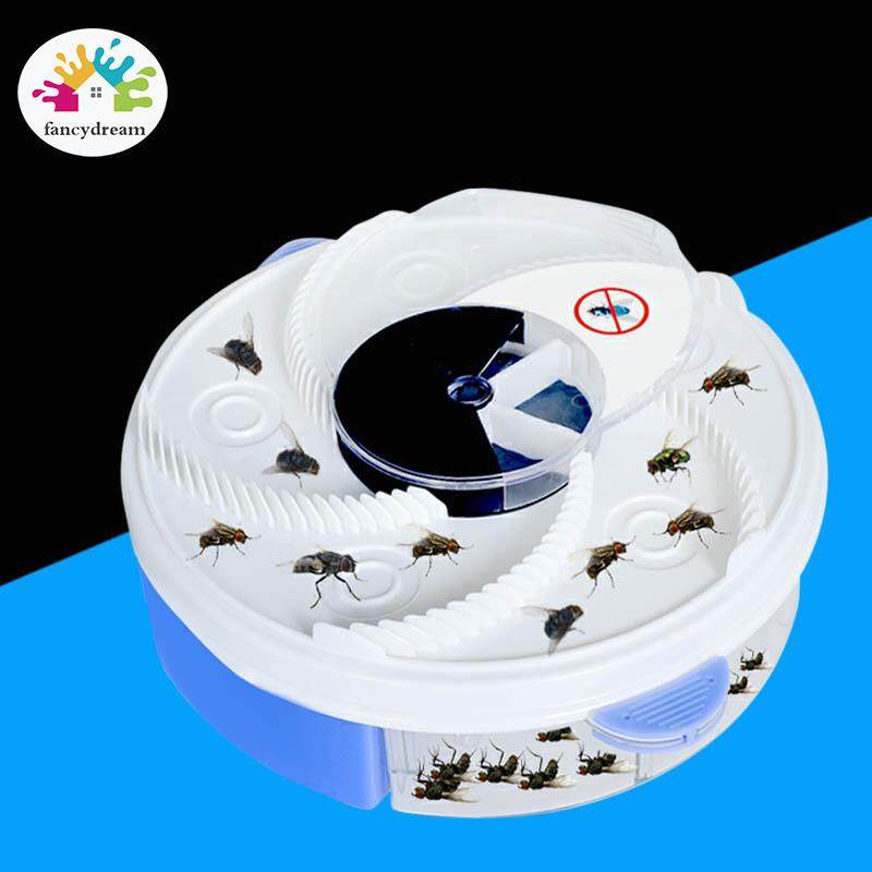 Fancydream Autumatic Điện UV Ánh Sáng Tím Bắt Ruồi 36 Giờ USB Sạc Thiết Bị với Bẫy Thực Phẩm + Tặng Bàn Chải