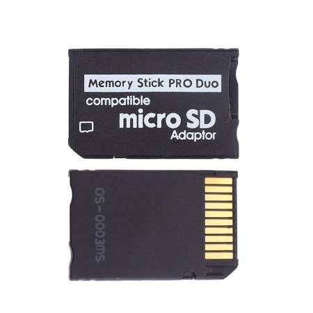 หน่วยความจำ Micro การ์ดความจำอะแดปเตอร์การ์ดเครื่องอ่านการ์ดสำหรับ PSP Series เกม - INTL