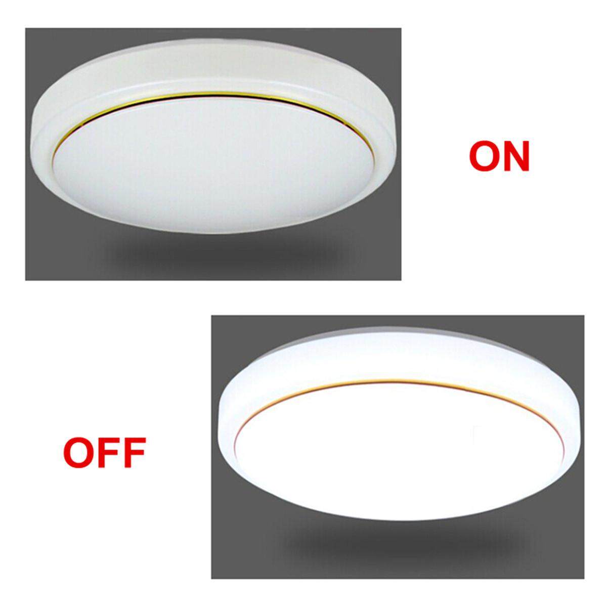 Modern Dimming LED Ceiling Down Light Bedroom Lamp Surface Mount Remote Control # White light 26cm