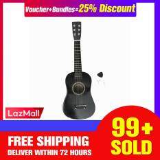 【LazMall + Free Shipping + Super Deal + Limited Offer】HOT New Beginners Black Basswood Acoustic Guitar With Guitar Pick Wire Strings