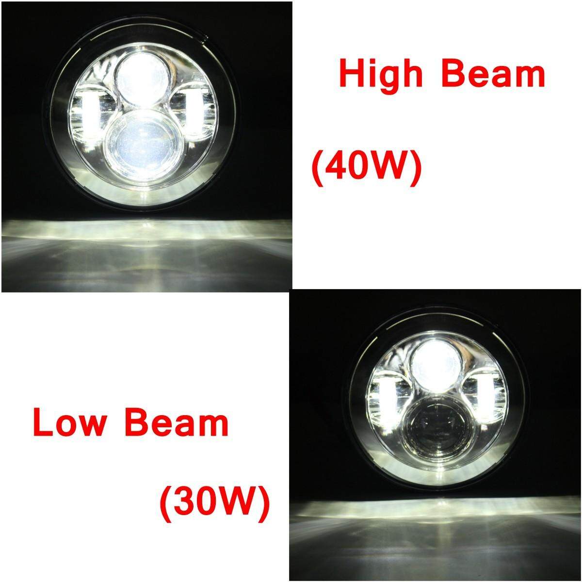 7 Inch Chrome Máy Chiếu HI/Lo ĐÈN Pha LED Ánh Sáng Đèn cho Harley/Jeep Wrangler