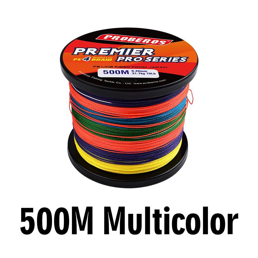 Multicolor 500M PROBEROS Brand MOMOTI Series Japan Wire PE 4 Braided Fishing Line 6 8 30 50 70 80 100LB Braided Line Multicolor