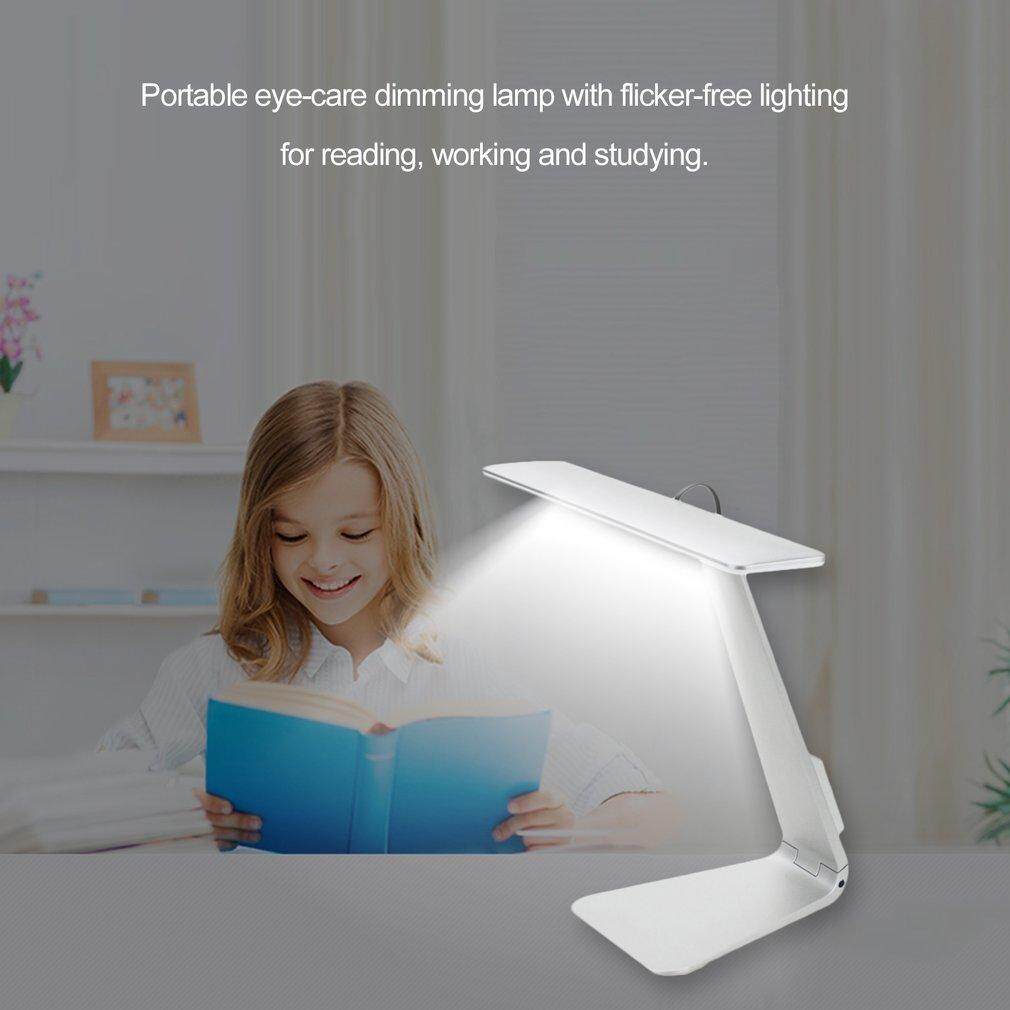 ELEC USB Charging Folding Desk Lamp Foldable Eye-care Reading Lamp Touch Control