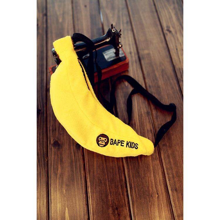 Japan Kids Bape Banana Crossbody Bag Waterproof Camo Crossbody Bag