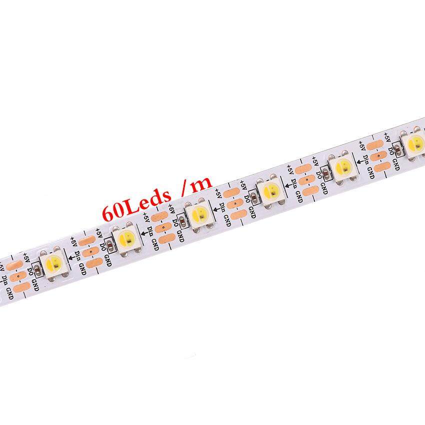 DC5V 1 m 5 m WS2812B RGBW RGBWW 4 TRONG 1 Không Thấm Nước 5 Chân Dây ĐÈN LED Cho Ánh Sáng trang Trí nhà