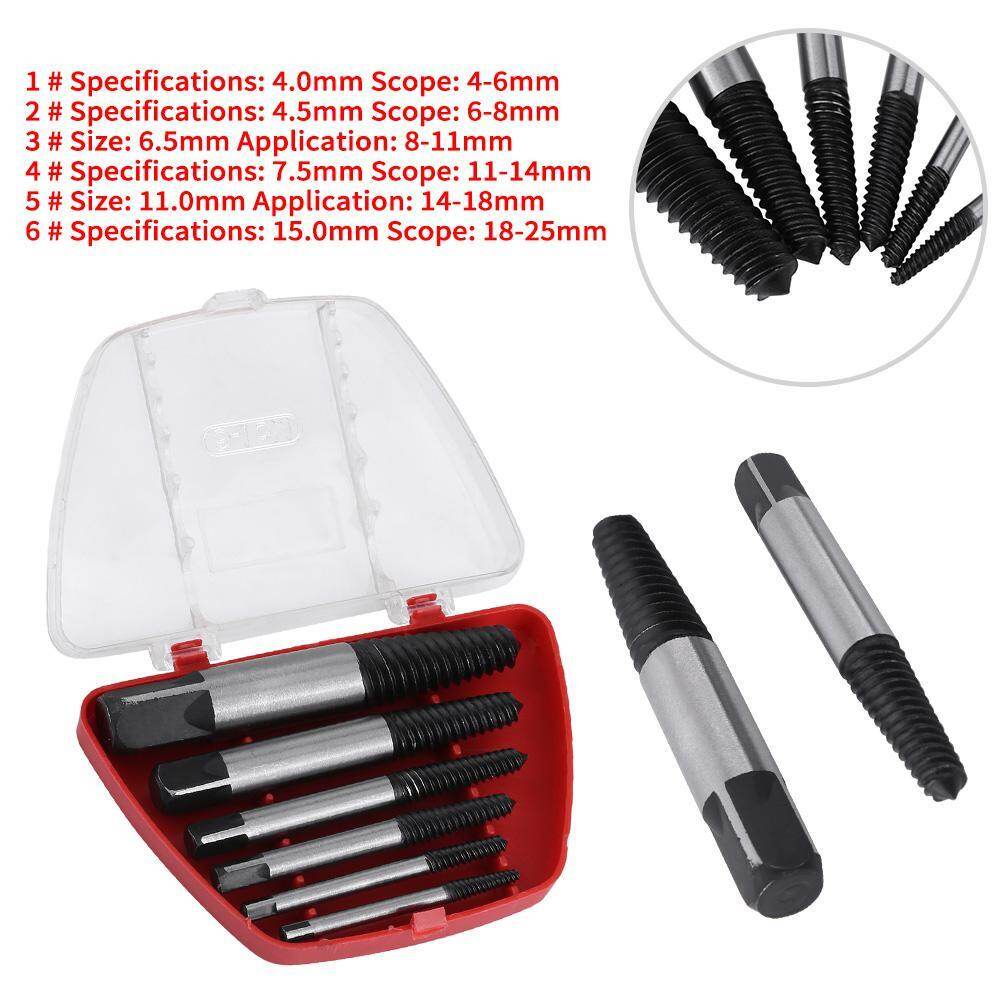 6 Cái Thực Tế HSS Hư Hỏng Vít Vắt Bolt Stud Removal Set Cho Hộ Gia Đình