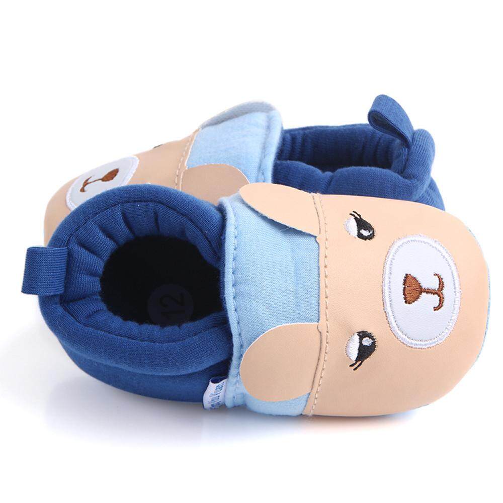 Cute Boy Girl Shoes Baby Soft Shoes Fring Soft Soled NonSlip Footwear Crib Shoes