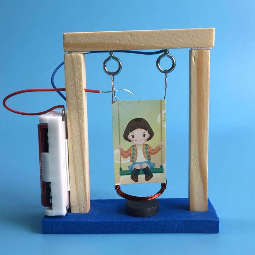DIY Handmade Invention Experiment Wood Science Swing Set Educational Toy