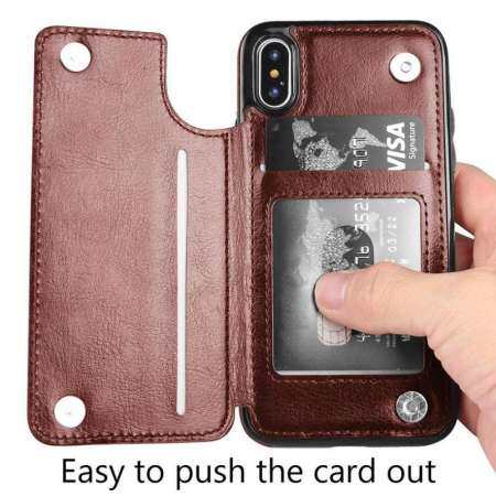 โทรศัพท์มือถือเคสโทรศัพท์แม่เหล็กหนังเต็มรูปแบบสำหรับ iPhone 8 Plus และ iPhone 7 Plus - INTL