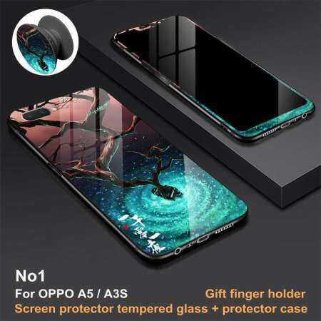 ลดอีกครั้งโปรโมชั่น OPPO A5/A3S 360 องศาคลุมทั้งหมดกระจกเทมเปอร์เคสโทรศัพท์ที่มี OPPO
A3S/A5 ปลอกป้องกันโทรศัพท์มือถือฝาครอบกรณีปกป้องหน้าจอกระจกเทมเปอร์ + Case +
ผู้ถือนิ้วมือ ขายดี
