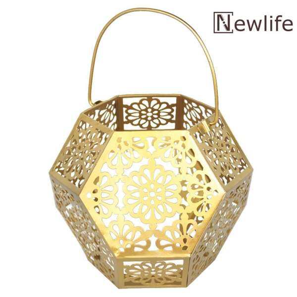 Newlifestyle Outdoor Retro Solar Hanging LED Light Candle Lantern Garden Yard Decor Lamp - intl(Gold)