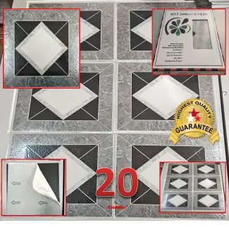 Vinyl Floor Tiles Easy To Clean Lazada
