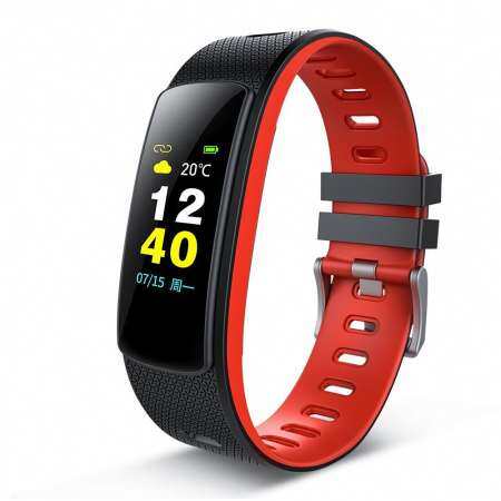 NiceEshop สายรัดข้อมือฟิตเนส, I6 HR สร้อยข้อมือสมาร์ทเครื่องวัดชีพจรกิจกรรม Tracker เคาน์เตอร์ยกระดับการตรวจสอบการนอนหลับกีฬา Pedometer กันน้ำ IP67 นาฬิกาอัจฉริยะสำหรับ IOS IPhone Android