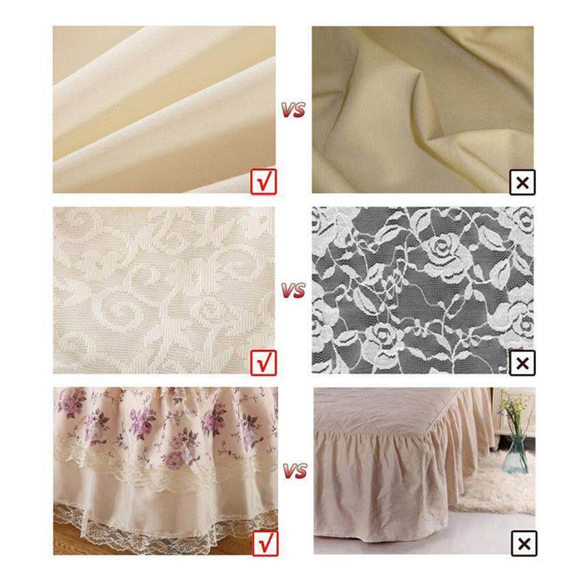 TTLIFE New Bed Skirts Pink Embroidey Lace Bedspread Bed Sheet for Wedding Twin Full Queen King Size Princess Bed Cover