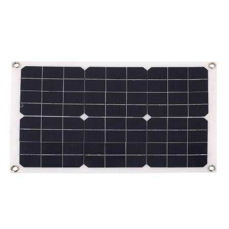 Kurry ร้านจัดส่งฟรีแผงโซล่าพลังงานแสงอาทิตย์ทนทาน USB + พอร์ต DC 20 วัตต์ 18 โวลต์แบตเตอรี่ชาร์จแบตเตอรี่ได้อย่างรวดเร็วไฟแสงอาทิตย์ - INTL